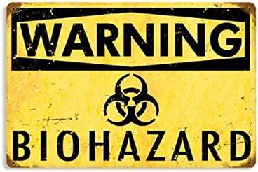 Biohazard Allied Military Vintage Metal Sign - Victory Vintage Signs