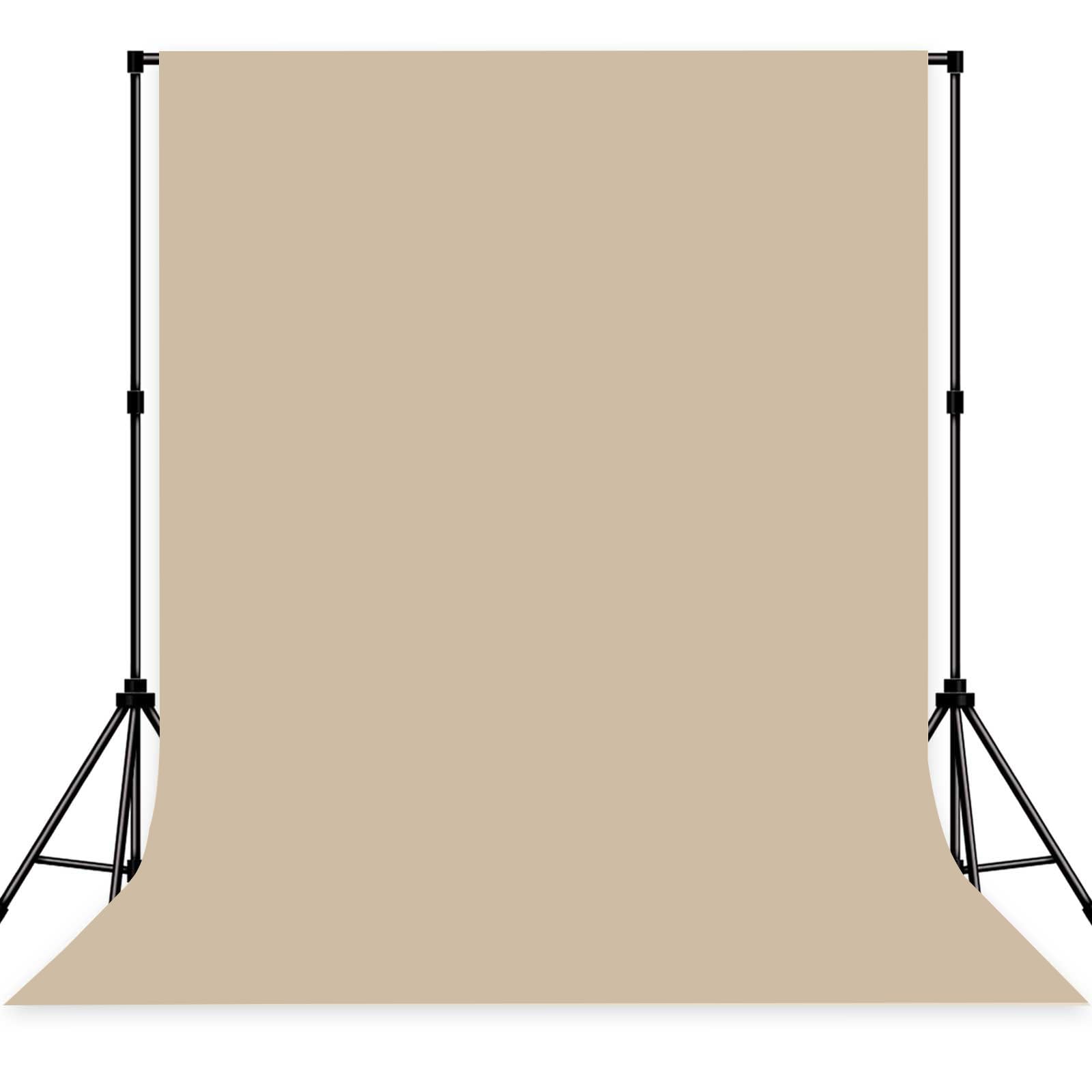 Photo 1 of Photo Backdrop Beige Fabric Professional Photography Solution 8x10ft Seamless Design Eliminate Wrinkles Baby Shower Pregnant Women Shooting Scene Background