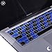 HDE Ultra Thin Silicone Rubber Keyboard Skin Cover for Macbook Pro Non Retina 13/15/17 (Blue and Black Checkered)