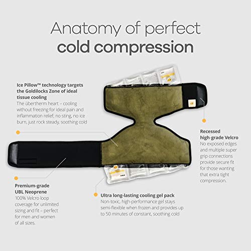 übertherm Ankle Ice Pack Wrap for Injuries Reusable LongLasting Cold