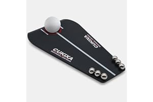 CUKIXA Golf Putting Tutor, Portable Golf Training Aid Putting Trainer, Putting Mirror Training Aid for Golf Alignment Training Aid, Golf Swing Training Aid for Practice Correct Putting