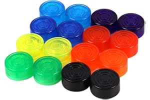 Healifty 10pcs Guitar Effect Footswitch Topper Foot Nail Cap Pedal Topper Protection Cap for Guitar Pedal Effect (Random Colo