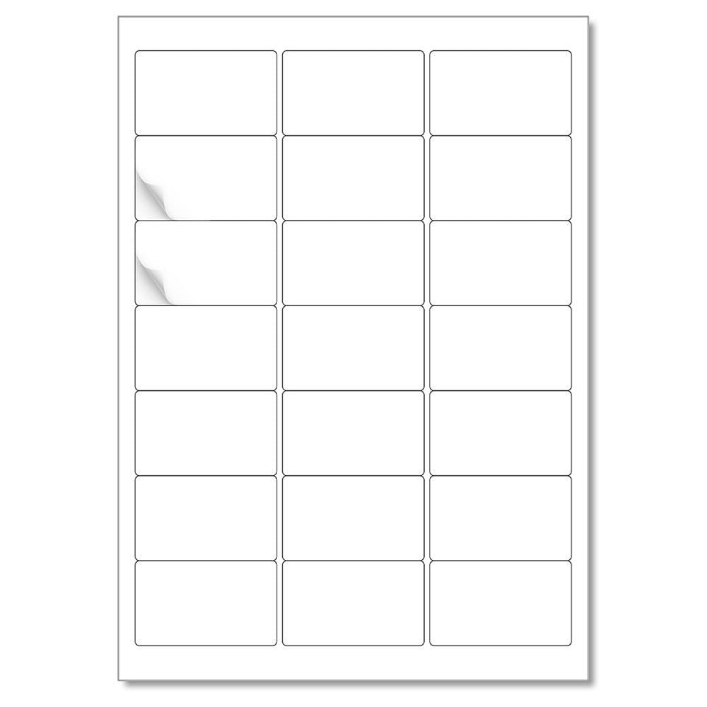 L LIKED A4 Self Adhesive Address Labels, 21 Label Per Sheet, 100 Sheets, Printable Sticker Paper for Laser & Inkjet Printer (2100 Labels)
