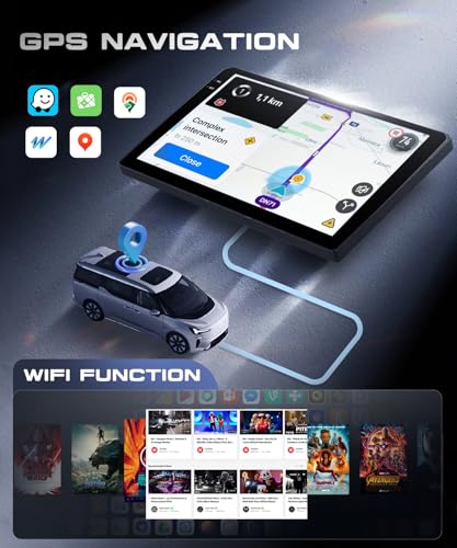 VECHTEL 4G+128G Android 15 Car Radio for Lancia Delta 2009-2019, 9 Inch Incell HD Screen Tactile co Carplay Android Car Wireless Car Stereo Support GPS Wi-Fi USB Bluetooth FM Radio RDS Rearview Camera