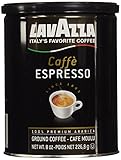 Lavazza Caffe Espresso Ground Coffee, 8-Ounce Can (Pack of 2)
