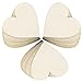 Frienda 3.15 Inch Wood Hearts Slices Wooden Discs Heart Shaped Embellishment for Wedding, Decor Arts Crafts DIY (50)