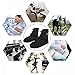 VXAR Rain Shoe Cover Waterproof Overshoe Black 3XL