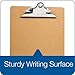 TOPS Masonite Clipboards, 9 x 12.5 Inches, Pack of Six (25400)