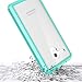 Alcatel One Touch Fierce XL Case, TownShop® Ultra Slim Hybrid Mint Soft TPU Side and Clear Hard Acrylic Back Panel Scratch Resistant for Alcatel One Touch Fierce XL (5054N)