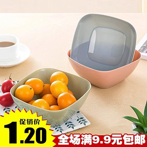 WEIAIXX The Creative Square Fruit Salad Bowl of Melon Seeds, Fruit Platter Home Living Plastic Small Snack Candy Tray Dried Fruit Bowl of Blue