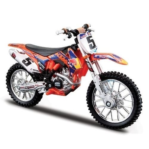Bburago Diecast Model - KTM 450 SX-F 2014 Motorbike - 1: 18 Scale - 51072