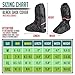      Waterproof Boot Covers size Men 6-6.5 Women 7-8 with for Cycling Bike Motorcycle Riding with Sturdy Zipper Elastic Bands Reflective Heels and Red Line - Black