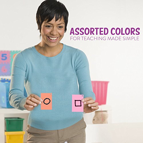 Assorted Colored Blank Flash Cards for Studying 2" x 3" Blank Index