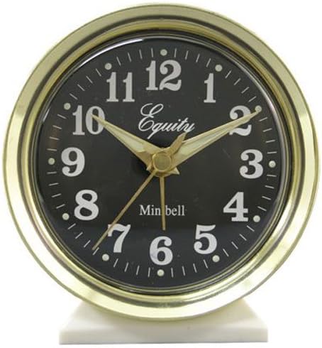 Advance Time Technology Key Wind Alarm Clock, Off-White