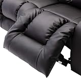 More4Homes Caesar Manual Bond Leather Recliner Sofa 3+2+1 Seater Armchair Set view 5