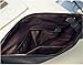 Aladin Oversized Clutch Bag Purse, Womens Large leather Evening Wristlet Handbag Black