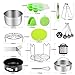 Antimi 21PCS Pressure Cooker Accessories Set For Instant Pot 5,6,8 QT, Steamer Basket, Springform Pan, Egg Bites Molds, Steamer Rack, Dish Clip, Whisk, Oven Mitts&Trivet Mats&Scrub Pad