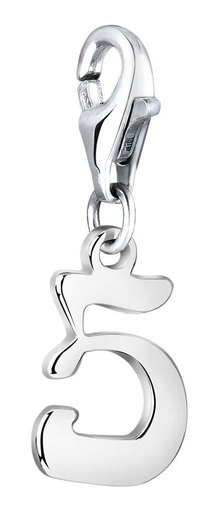 Nenalina Charm Number 5 Pendant, for All Brands of Charm Bracelets and Necklaces, Made of 925 Sterling Silver, 713260-000