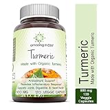 Amazing India Turmeric 500 Mg 120 Capsules * Antioxidant Support Promotes Healthy Immunity, Helps maintain health Digestive system *