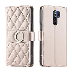 Lucyliy Compatible with Xiaomi Redmi 9 Case Flip PU