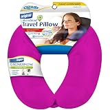 Cloudz Dual Comfort Microbead Travel Neck Pillow - Bright Pink