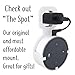 The Spot Deluxe by Dot Genie: The Simplest and Cleanest High-End Outlet Wall Mount Hanger Stand for Home Voice Assistants - Designed in USA (White)