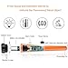 Pinpointing Probe Metal Detector, IP65 Water Resistant, Treasure Hunting Tool Buzzer Vibration with Sound Portable Pin Pointer with LED Indicators and Belt Holster Hand-Held Pinpointer, Mens Gifts
