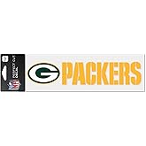 WinCraft NFL Green Bay Packers WCR48939014 Perfect Cut Decals, 3" x 10"