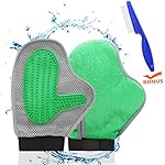 PetExpert Cat Hair Remover with LICE COMB Cat Brush Glove Pet Hair Remover with Rubber Tips for Massage Bathing Pet Glove for Cats Dogs All Hairy Pets-1 Pack