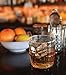 Whiskey Barrel Glass - Bonus Whiskey Recipes - Hand Blown - Novelty Cup for Scotch and Vodka - Drink Container