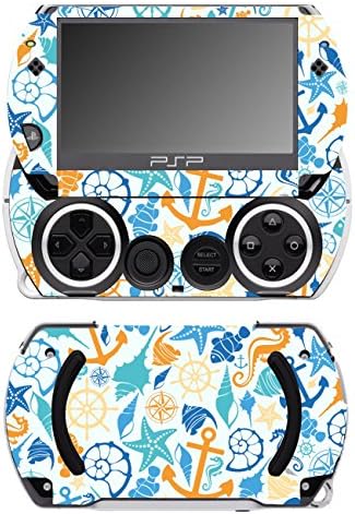 Disagu SF-14232_1037 Designer Film for Sony PSP Go Blue/Yellow Sea Pattern Transparent