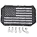 Voodonala US Flag Pattern Durable Mesh Sunshade Top Cover Provides UV Sun Protection for 2007-2018 Jeep Wrangler JK JKU-2 Door