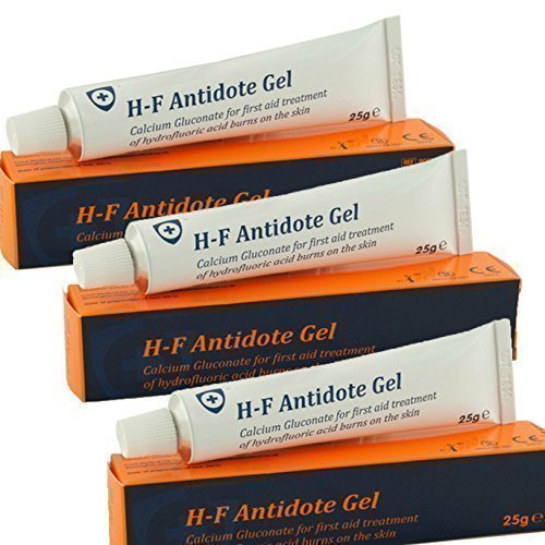 3X HF Antidote Gel (Calcium Gluconate 25g) - Hydrofluoric Acid Burn