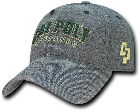Apparel Relaxed Denim Cap, Cal Poly, Blue, One Size