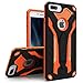 Zizo Static Series for iPhone 8 Plus Case Military Grade Drop Tested with Kickstand iPhone 7 Plus iPhone 6s Plus Case Black Orange