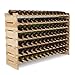 Mecor 91 Bottle Capacity Stackable Storage Wine Rack, Standing Bottles Storage Shelf, Wobble-free,7-Tier