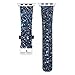 iWatch Band,KuToo 3D Bling Glitter Leather Watch Band Wristband Bracelet Strap For Apple Watch Band Series1 2 3 Smart Watch Strap Acessory (42mm Black Blue)
