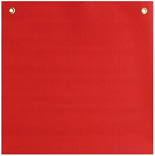 Ancra 49893-12 Safety Flag Heavy Duty with 2 Brass Grommets, 18-Inch by 18-Inch, Red