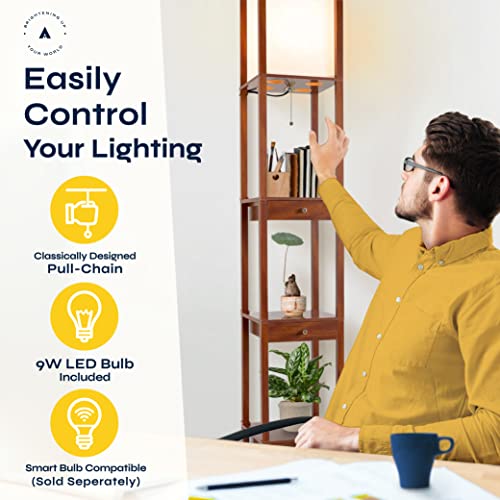 ATAMIN Aaron 72" Floor Lamps for Living Room, Sturdy Floor Lamp for Bedroom, Corner Floor Lamp