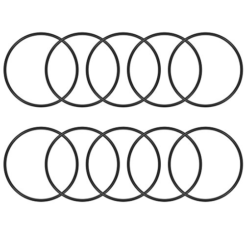 uxcell Nitrile Rubber O-Rings 52mm OD 48mm ID 2mm Width, Metric Sealing Gasket for Automotive Machine Plumbing, Pack of 10