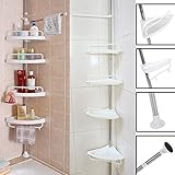 New Bathroom Bathtub Shower Caddy Holder Corner Rack Shelf Organizer Accessory