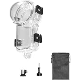 Invisible Dive Case for Insta360 X4 Air, FotStdio Insta 360 X4 Air Waterproof Diving Case 50m/164ft Underwater Housing Cover Protective Sealed Shell Photography Housings Action Camera Accessories