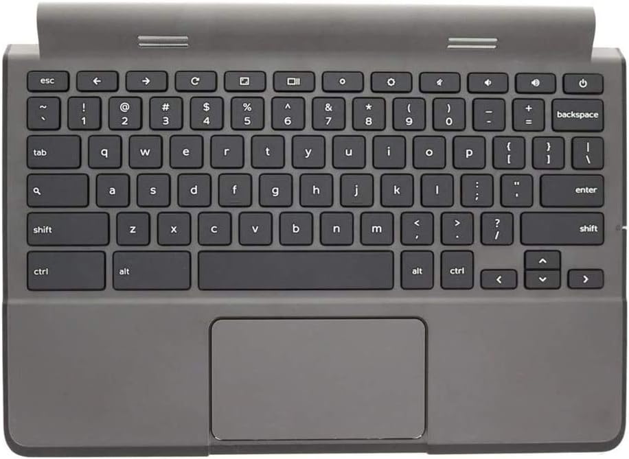 Replacement for Dell Chromebook 11 P22T 3120 Laptop Upper Case Palmrest Keyboard Touchpad Assembly Part RHFX 0RHFXP 0R36YR R36YR Top Cover