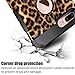 iPhone 7 Plus Case, iPhone 8 Plus Case, LOEV Slim Fit Dual Layer Shockproof Protective Case, Black Rubber Bumper & Hard PC Back Armor Case Cover for Apple iPhone 7/8 Plus 5.5” - Leopard Print Pattern