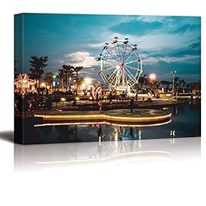 SIGNFORD Canvas Prints Home Artwork Decoration Ferris Wheel...