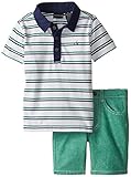 Calvin Klein Little Boys' Polo Shirt and Short Two-Piece Set