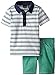 Calvin Klein Little Boys' Polo Shirt and Short Two-Piece Set
