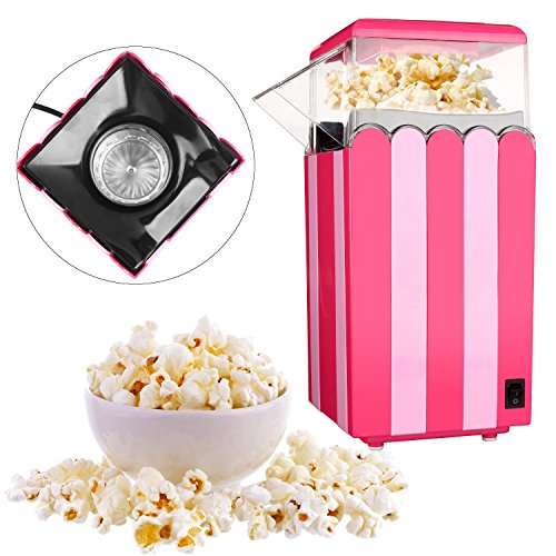 HoLead Maker,Healthy Hot Air Popcorn Popper, BBM01, Red Pricepulse