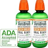 TheraBreath – Fresh Breath Oral Rinse – Dentist Formulated – Stops Bad Breath – No Artificial Flavors – Gluten Free – Certified Kosher – Mild Mint Flavor – 16 Ounces – Two-Pack