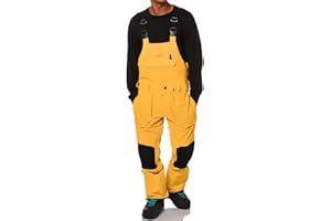 ONEDREAMER Men's Snow Bibs Ski Pants Adjustable Snowboard Bib Outdoor Waterproof Insulated Ripstop Snowboarding Overalls Winter